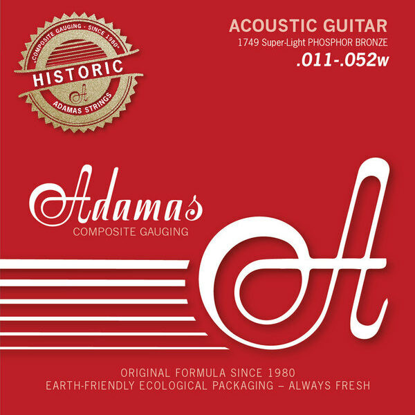Adamas Akustik-Gitarren Saiten Historic Reissue Phosphor Bronze, 11-52