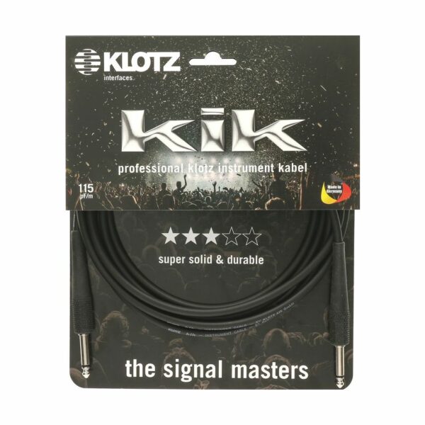 Klotz Kik Pro Instrumenten Kabel, 3m