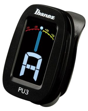 Ibanez PU-3 Black, Clip On Tuner