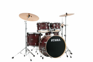 TAMA Imperialstar Drumset 5 pcs. + MEINL HCSB Burgundy Walnut Wrap/Chrome Hardware