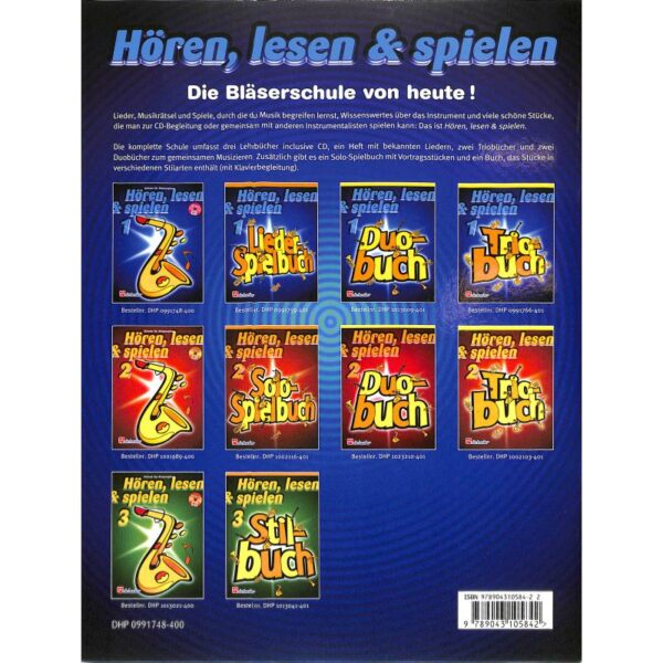 Hören, lesen & spielen 1 - Schule für Altsaxophon + CD
