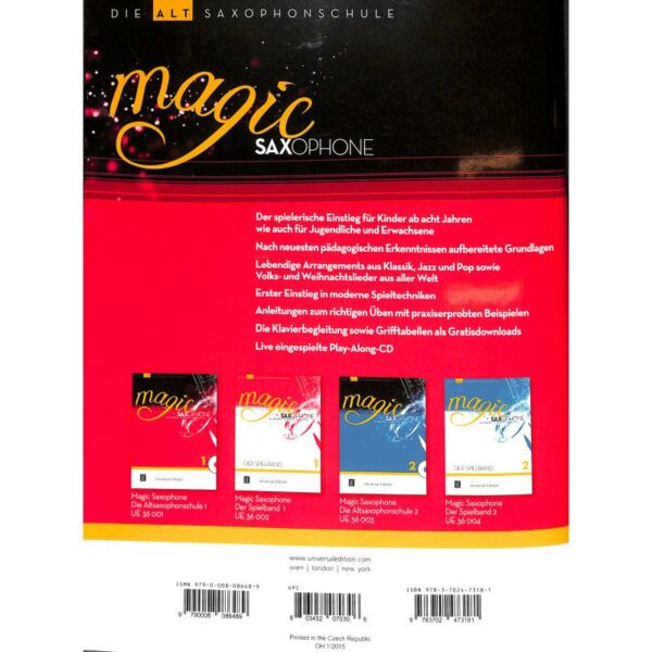 Magic Saxophone 1 + CD