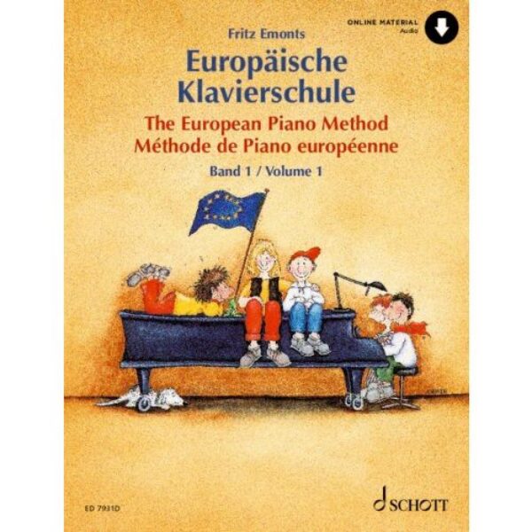 Europäische Klavierschule 1 + Online Audio