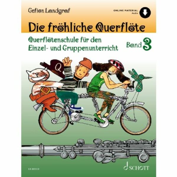 Die fröhliche Querflöte 3 + Online Audio