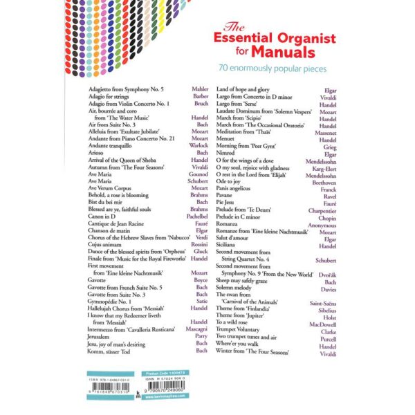 Essential organist for manuals