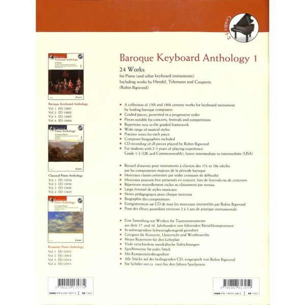 Baroque keyboard anthology 1 + CD