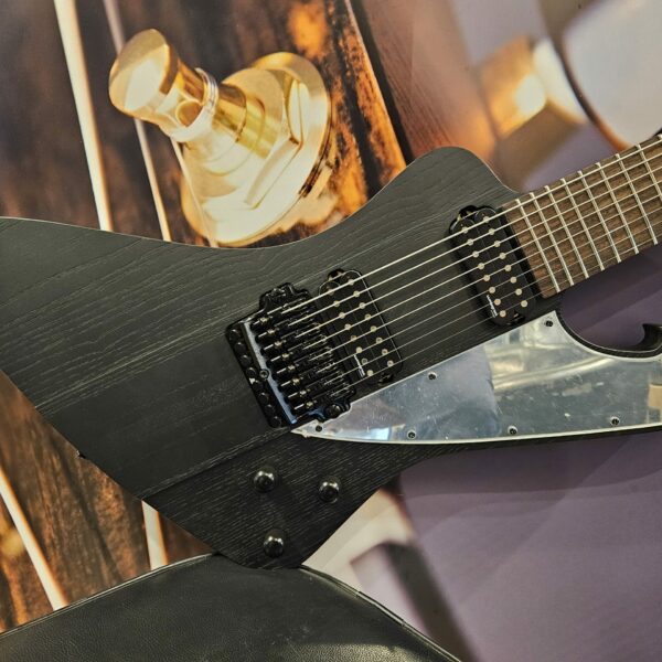 Ibanez FTM33-WK Fredrik Thordendal Meshugga "Stonemen" Signature E-Guitar - Weathered Black incl. Softshellcase