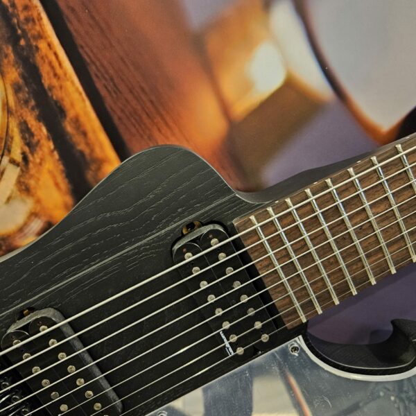 Ibanez FTM33-WK Fredrik Thordendal Meshugga "Stonemen" Signature E-Guitar - Weathered Black incl. Softshellcase