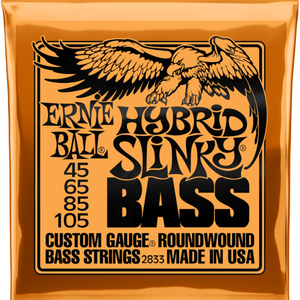 Ernie Ball EB2833 Saitensatz, E-Bass, Slinky, Hybrid 45-105