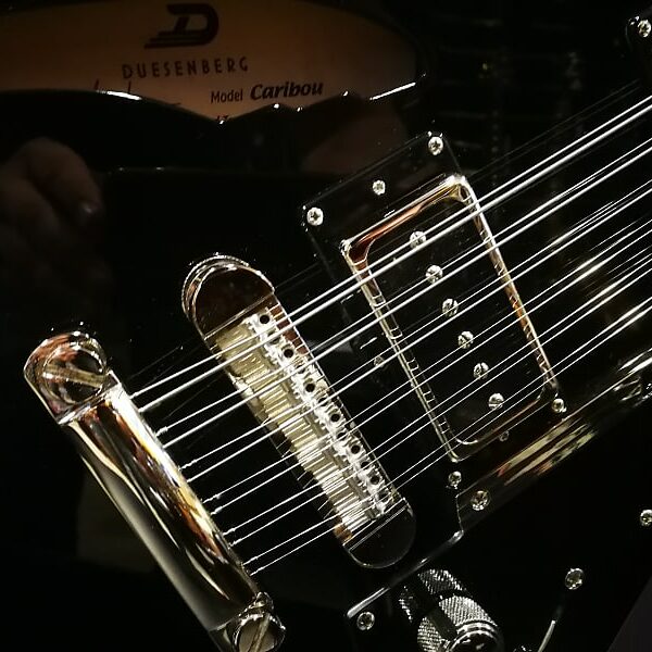 Duesenberg Caribou 12-String Guitar, Black + Hardcase