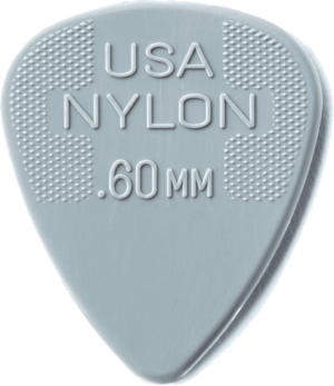 Dunlop Nylon Standard Pick, light grey, 0.60 mm