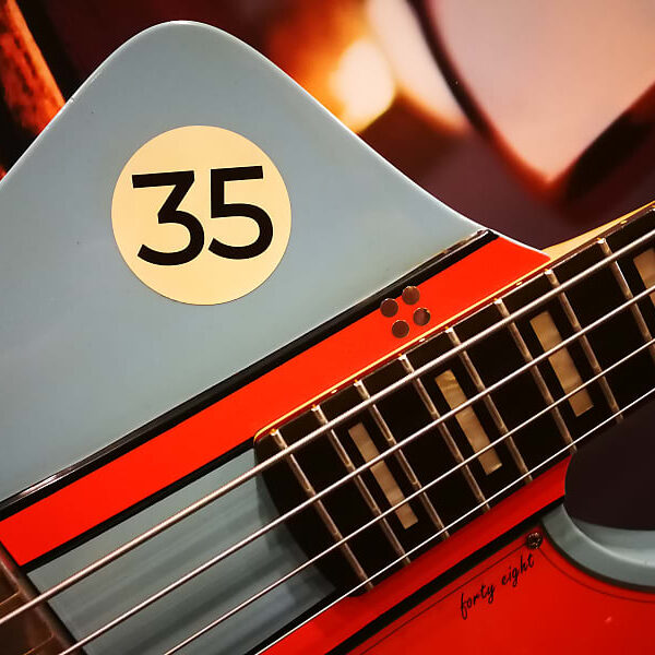 Sandberg Forty Eight 35th anniversary Racing Car 4-String Bass Soft-Aged, Ford GT Style, Blue