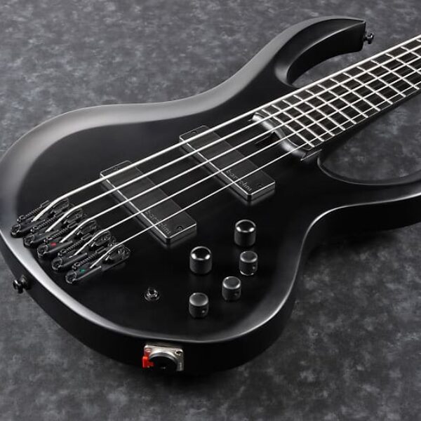 Ibanez BTB625EX-BKF Iron Label BTB Bass 5 String - Black Flat