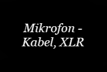 Mikrofonkabel, XLR