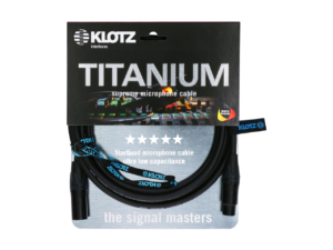 Klotz TI-M0500 Titanium StarQuad XLR Cable, supreme microphone cable. 5 Meter