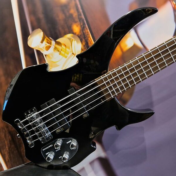 Warwick RockBass Vampyre 5 String Bass, black high polish + GigBag, Showroom