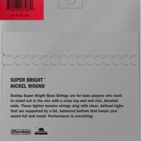 Dunlop Bass Super Bright Nickel Saitensatz E-Bass 045-105
