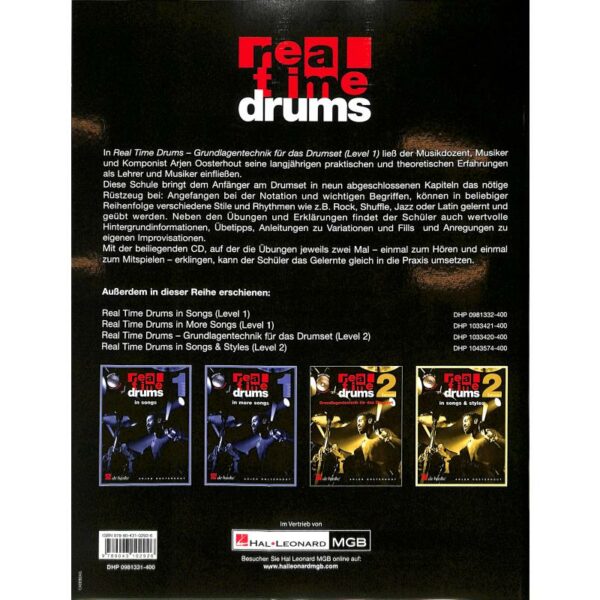 Real Time Drums 1 incl. CD