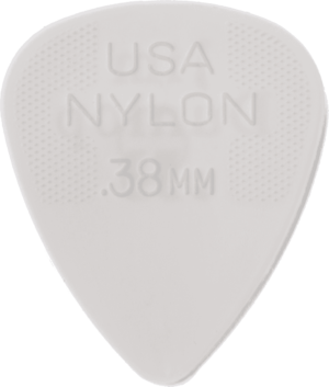 Dunlop Nylon Standard Pick, white, 0.38mm