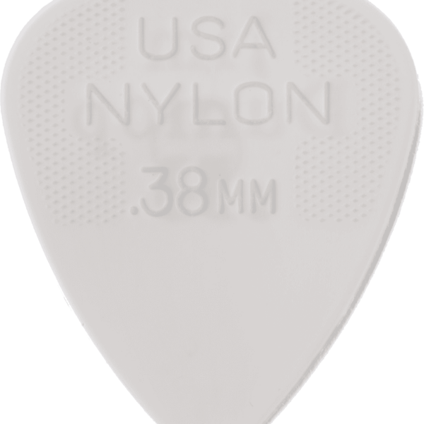 Dunlop Nylon Standard Pick, white, 0.38mm