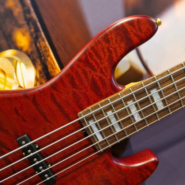 Sadowsky MetroLine 21-Fret Standard J/J Bass, Limited Edition 2023, 5-String - Majestic Red Transparent Satin