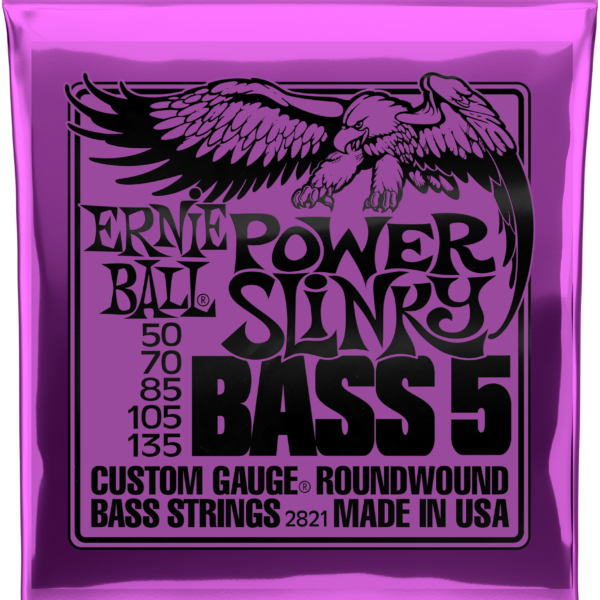 ERNIE BALL 2821 Saitensatz, E-Bass, Slinky 5-String, Power 50-135