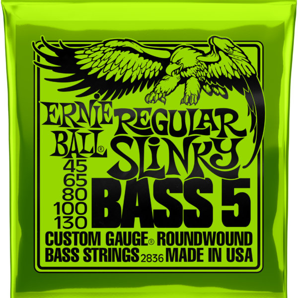 ERNIE BALL 2836 Saitensatz, E-Bass, Slinky 5-String, Regular 45-130