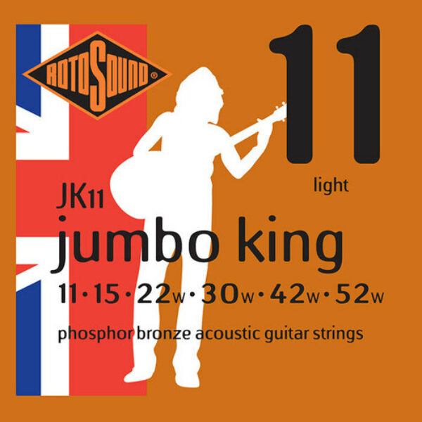Rotosound JK11 Akustik-Gitarren Saiten Jumbo King, 0.11-0.52