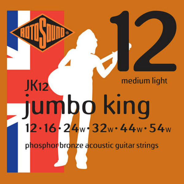 Rotosound JK12 Akustik-Gitarren Saiten Jumbo King, 0.12-0.54