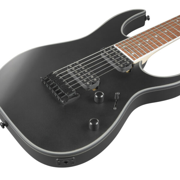 Ibanez RG7421EX-BKF RG Guitar 7-String, Black Flat