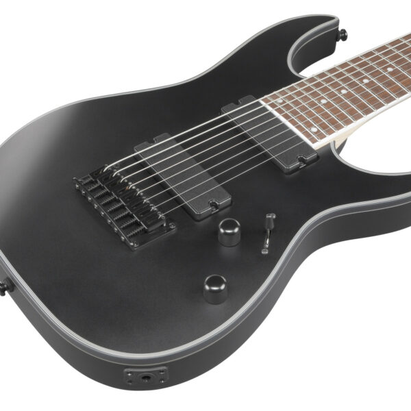 Ibanez RG8EX-BKF RG Guitar 8-String, Black Flat