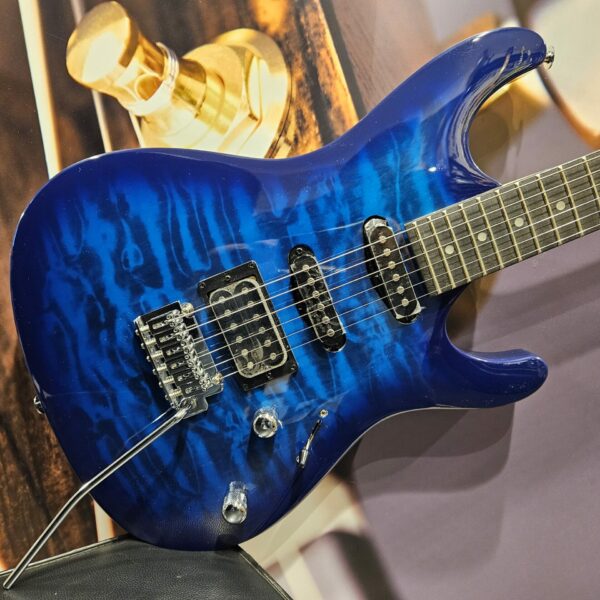 Ibanez GSA60QA-TBB GiO Guitar, Transparent Blue Burst