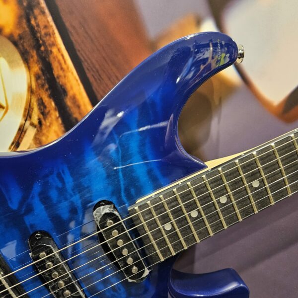 Ibanez GSA60QA-TBB GiO Guitar, Transparent Blue Burst