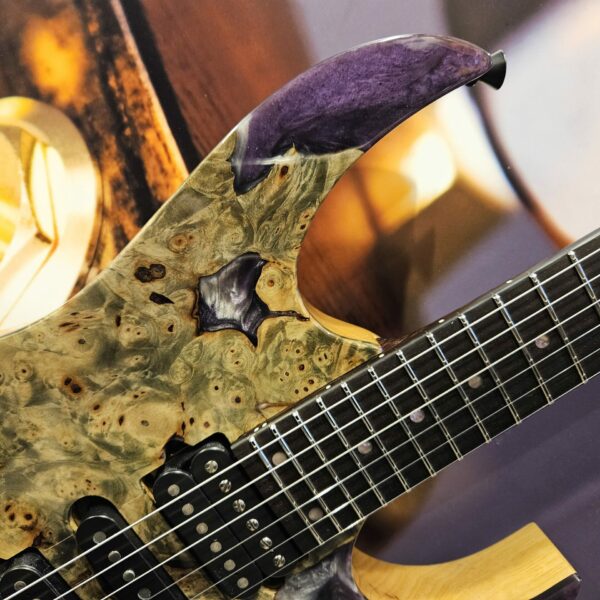 Ibanez JCRG23G01 E-Guitar, Buckeye Burl Purple Resin Top, + Hardcase