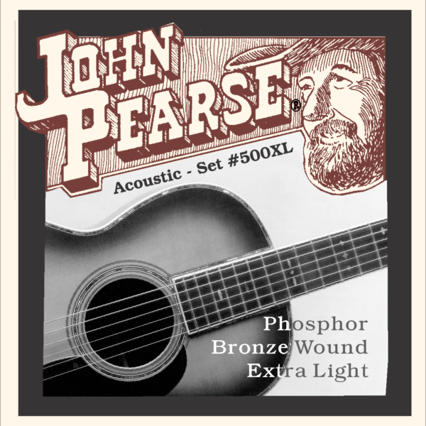 John Pearse #500XL Acoustic Guitar Strings, 0.10-0.47