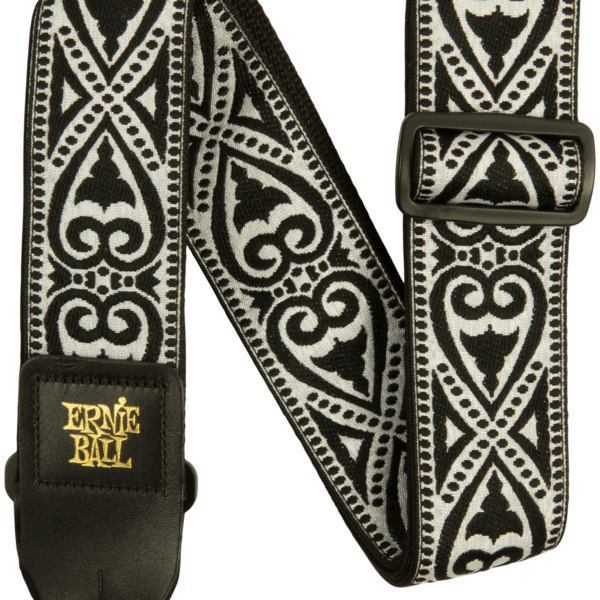 ERNIE BALL EB5345 Gitarrengurt, Jacquard, Black Heart