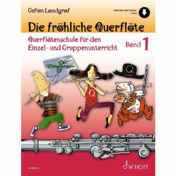 Die fröhliche Querflöte 1 + Online Audio