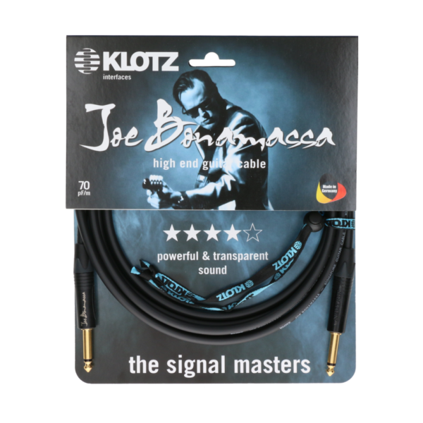 Klotz JBNPP060 Joe Bonamassa High End Gitarren-Kabel, straight-straight, 6 Meter