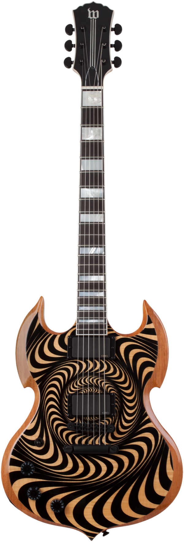 Wylde Audio #4530 Barbarian, Rawtop Psychic Bullseye, Lefthand E-Guitar – Bild 3