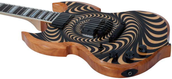 Wylde Audio #4530 Barbarian, Rawtop Psychic Bullseye, Lefthand E-Guitar