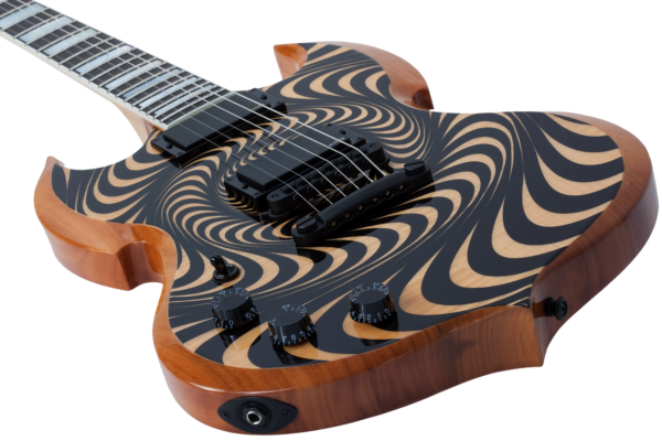 Wylde Audio #4530 Barbarian, Rawtop Psychic Bullseye, Lefthand E-Guitar – Bild 5