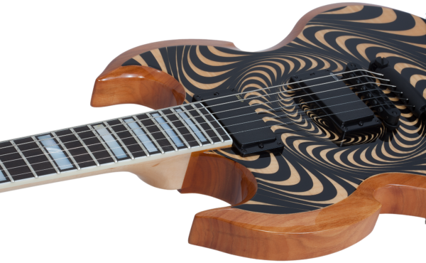 Wylde Audio #4530 Barbarian, Rawtop Psychic Bullseye, Lefthand E-Guitar – Bild 6
