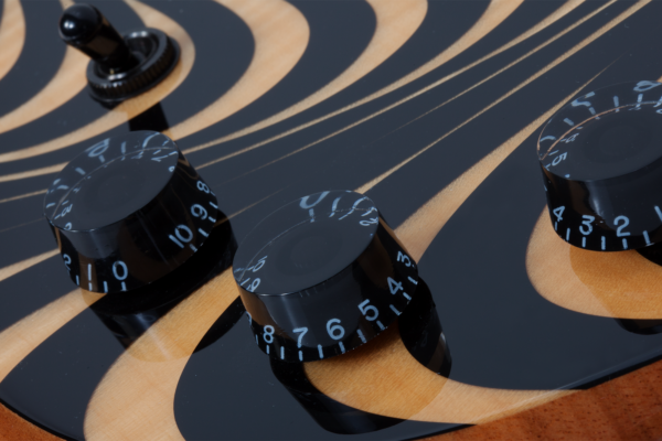 Wylde Audio #4530 Barbarian, Rawtop Psychic Bullseye, Lefthand E-Guitar – Bild 10