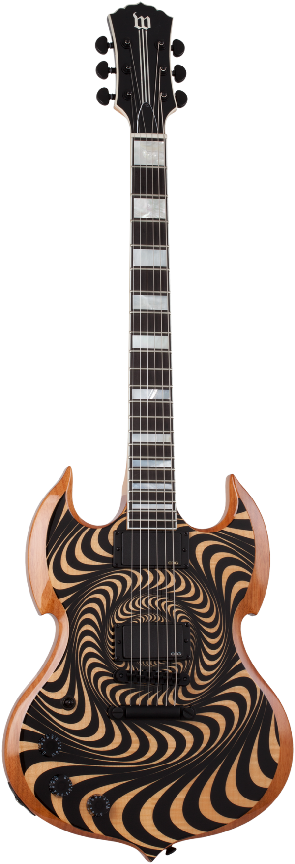 Wylde Audio #4530 Barbarian, Rawtop Psychic Bullseye, Lefthand E-Guitar – Bild 14