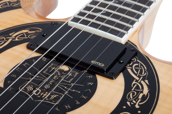Wylde Audio #4573 Warhammer FR, Norse Dragon Bullseye, Rawtop E-Guitar – Bild 10