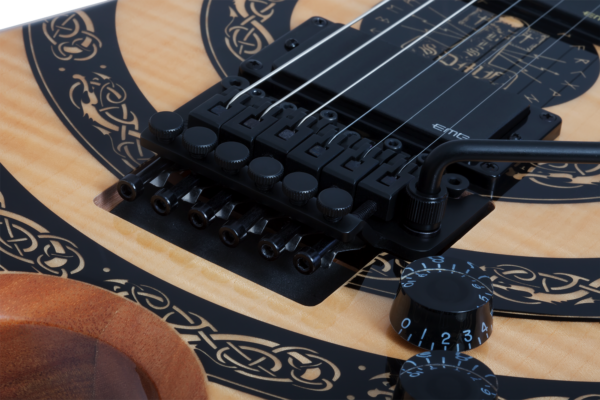 Wylde Audio #4573 Warhammer FR, Norse Dragon Bullseye, Rawtop E-Guitar – Bild 13