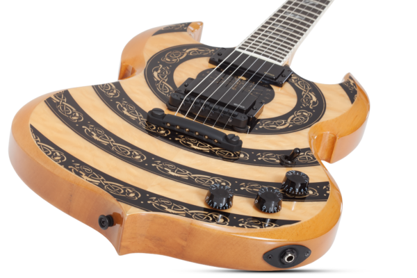 Wylde Audio #4574 Barbarian Norse Dragon Bullseye, Rawtop E-Guitar – Bild 3
