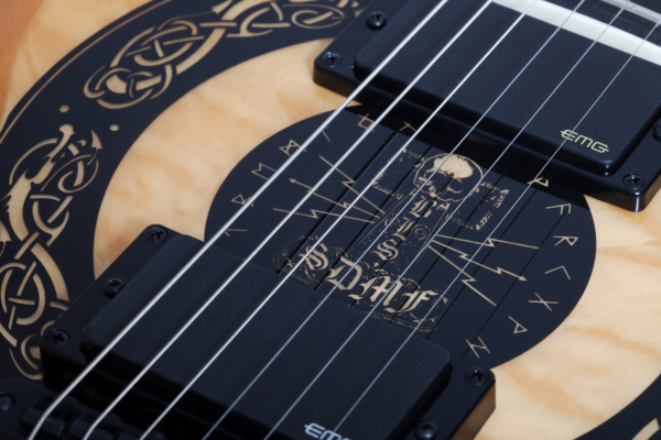 Wylde Audio #4574 Barbarian Norse Dragon Bullseye, Rawtop E-Guitar – Bild 6