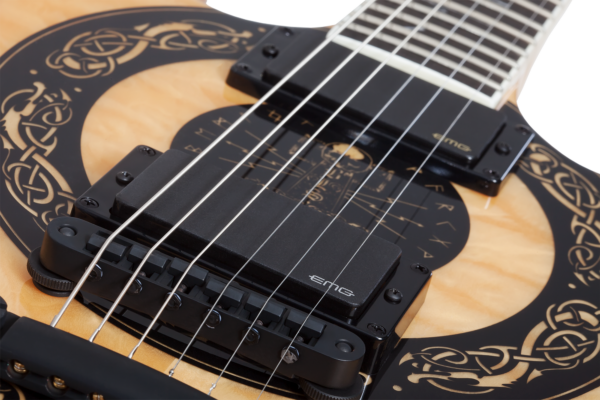 Wylde Audio #4574 Barbarian Norse Dragon Bullseye, Rawtop E-Guitar – Bild 9