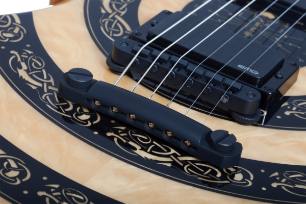 Wylde Audio #4574 Barbarian Norse Dragon Bullseye, Rawtop E-Guitar – Bild 10
